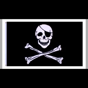 ROTHCO "JOLLY ROGER" PIRATE FLAG - SKULL W/PATCH